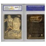 TOM BRADY 2005 Sculptured Gold Card - Graded GEM Y