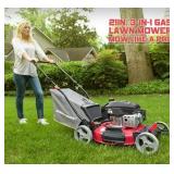 21-inch 3-in-1 Gas Powered Push Lawn Mower 144CC G