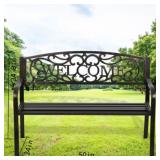 50" Patio Garden Bench Park Yard Outdoor Furnitur