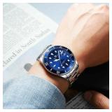 Waterproof Men Watch Classic Stainless Steel Quarh