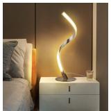 Spiral LED Table Lamp, Warm White Light A spiral-s