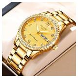 Classic Diamond Gold Watches for Men Men