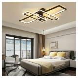 Modern LED Ceiling 80W Lights 4-Light With Remote