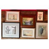 Lot of 6 Framed Prints