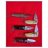 Lot of 5 Jaguar Mini Folding Knives