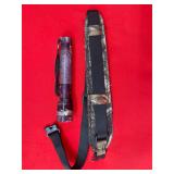 Padded Camo Rifle Sling & Flashlight