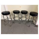 Four Swivel Bar Stools