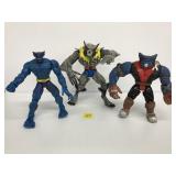 3 X-Men 6" Action Figures