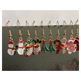 5 new pair Christmas earrings