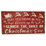 New Christmas wooden sign