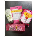 Bucket of Pampering: lotion mask razor towelettes