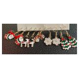 5 new pair Christmas earrings