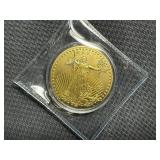 High relief $100 Gold St Gaudens -Movie Prop