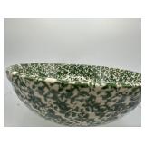 Roseville Spongeware Bowl