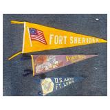 Vintage military pennants