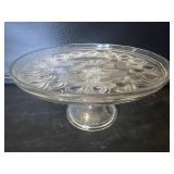 Vintage Glass Cake Plate