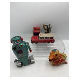 Vintage tin litho toys and more