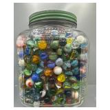 Large jar of marbles