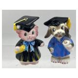 Vintage PY graduation salt and pepper shakers