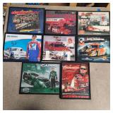 Signed Race Car you Drivers Framed Pictures