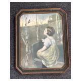 Antique framed art