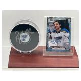 Stl Blues hockey signed Robbie Fabbri card & puck