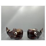 Vintage Whale salt & pepper with moveable eyes