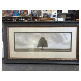 Framed wall art of tree