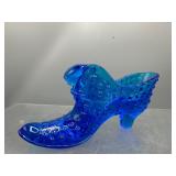 Fenton glass Blue Shoe