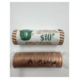 2 unopened rolls of quarters -mint 17 & 08 Alaska