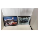 Framed signed Drag Racing Car Prints