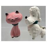 Holt Howard Puss and poodle S & P shakers