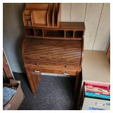 Roll Top Desk Filing Cabinet and Letter Organizer