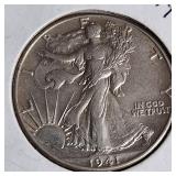 1941 P Walking Liberty Half Dollar 90% Silver