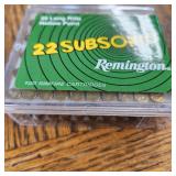 100 Rounds 22 LR 22 Subsonic Hollow Point 7-235