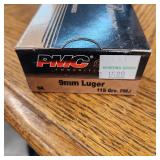 50 Rounds 9mm Luger FMJ  Bronze     7-58