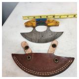 Hand Forged Full Tang Damascus ULU 17-15