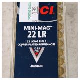 100 Rounds 22LR Mini Mag 40gr Copper Plated  3-277