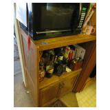 Microwave Stand and Contents