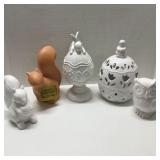 Mix of 5 Various Ceramic Figurines