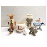 Group of decor items - vases & figurines