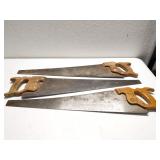 Lot of 3 handsaws - Disston & Craftsman