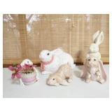 Lot of 5 rabbit figures