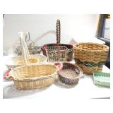 Group of wicker baskets