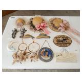 Group of small wall decor items