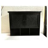 Black wall cabinet for over toilet