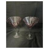 2 Classic Martini Glasses