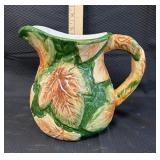 7" Painted Ceramic Pitcher