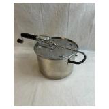 Vintage Stovepop Popcorn Popper w Hand Crank