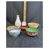 Assorted Lot Continental Bowls Porcelain & Ceramic